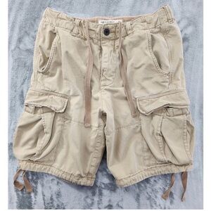 Vintage Abercrombie & Fitch Cargo Shorts Size 31 Tan‎ Y2K Streetwear Outdoors